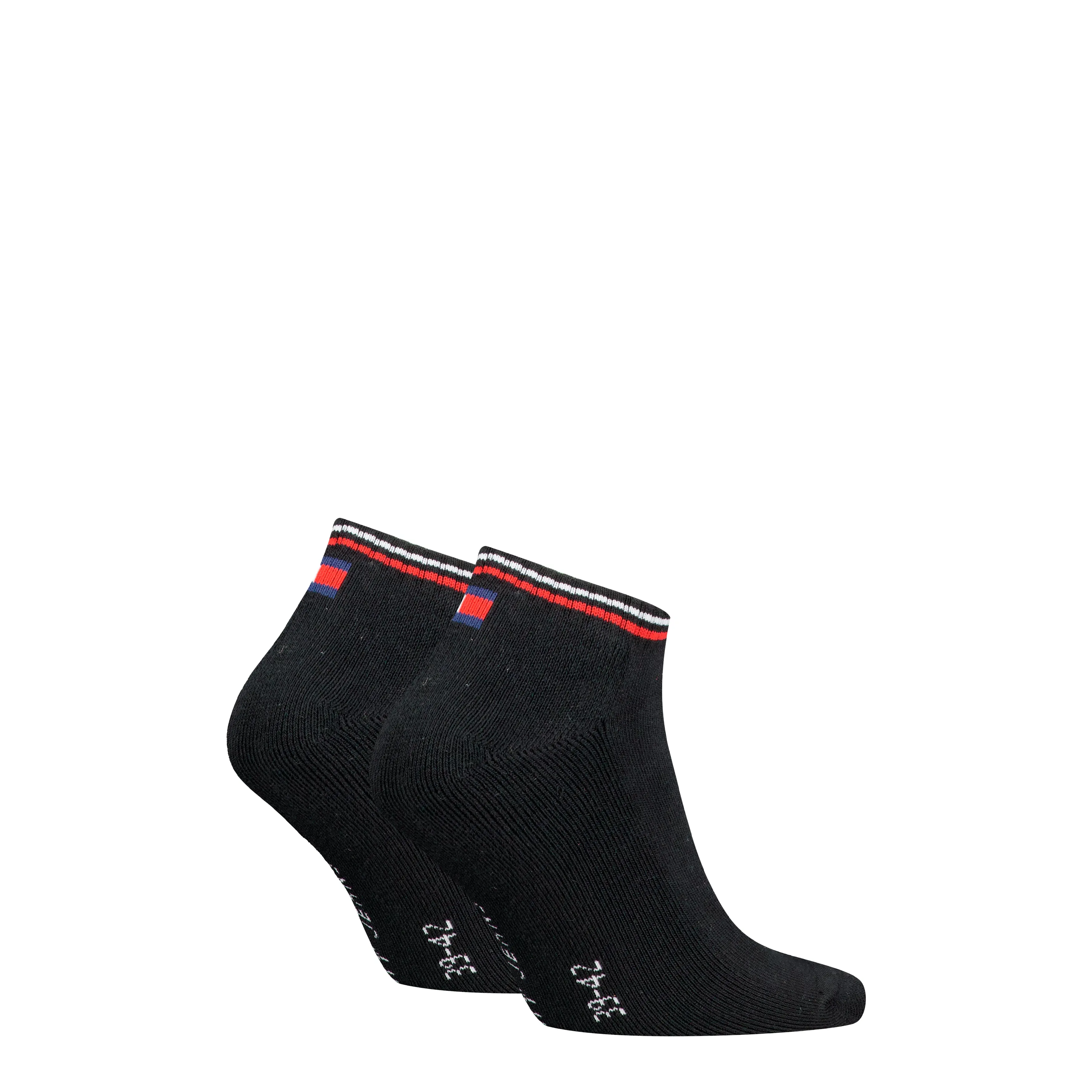 Tommy Hilfiger 2 Pack Trainer Mens Ankle Socks Black sold by House of Slippers product image thumbnail 2