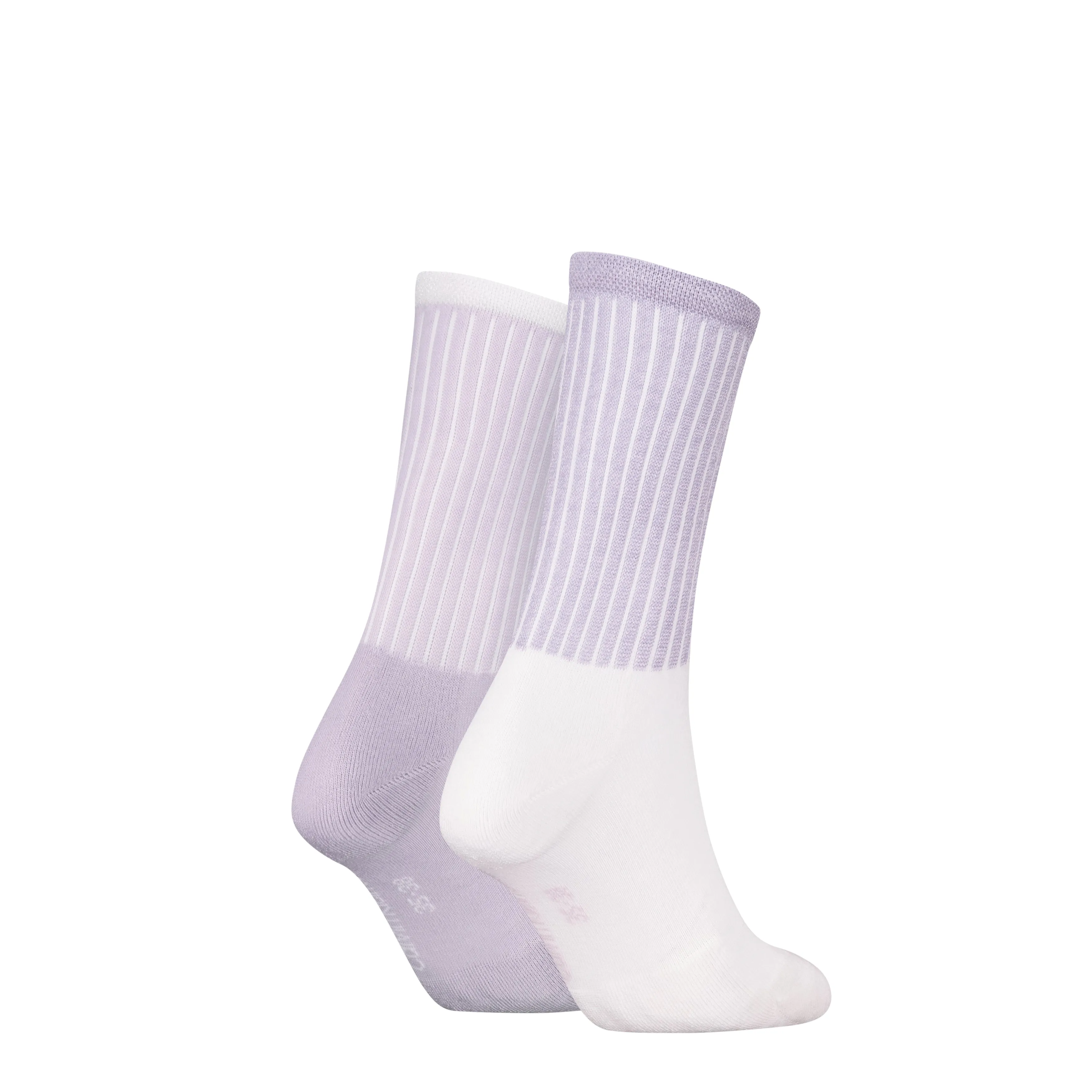 Calvin Klein 2 Pack Trainer Womens Crew Socks Lilac sold by House of Slippers product image thumbnail 2