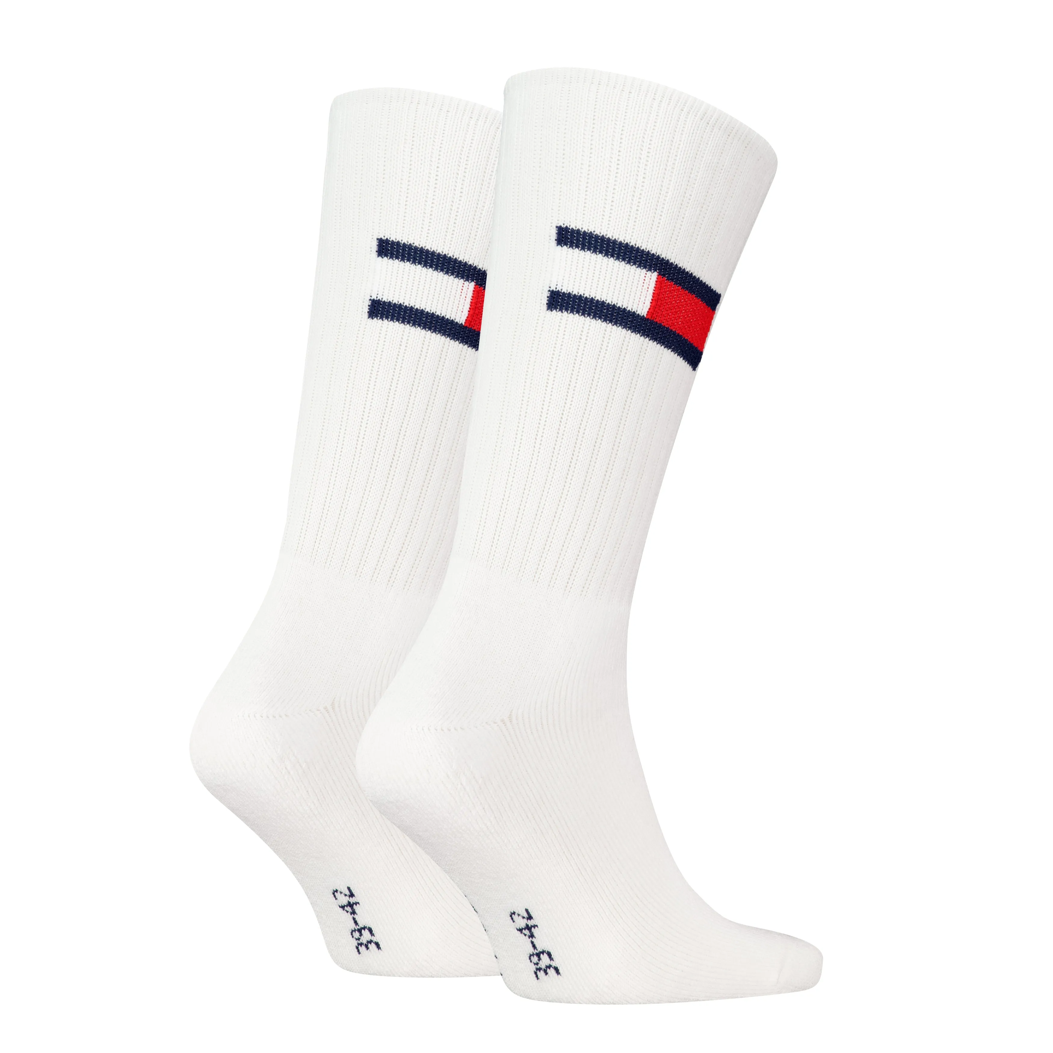 Tommy Hilfiger 2 Pack Trainer Flag Mens Crew Socks White sold by House of Slippers product image thumbnail 2