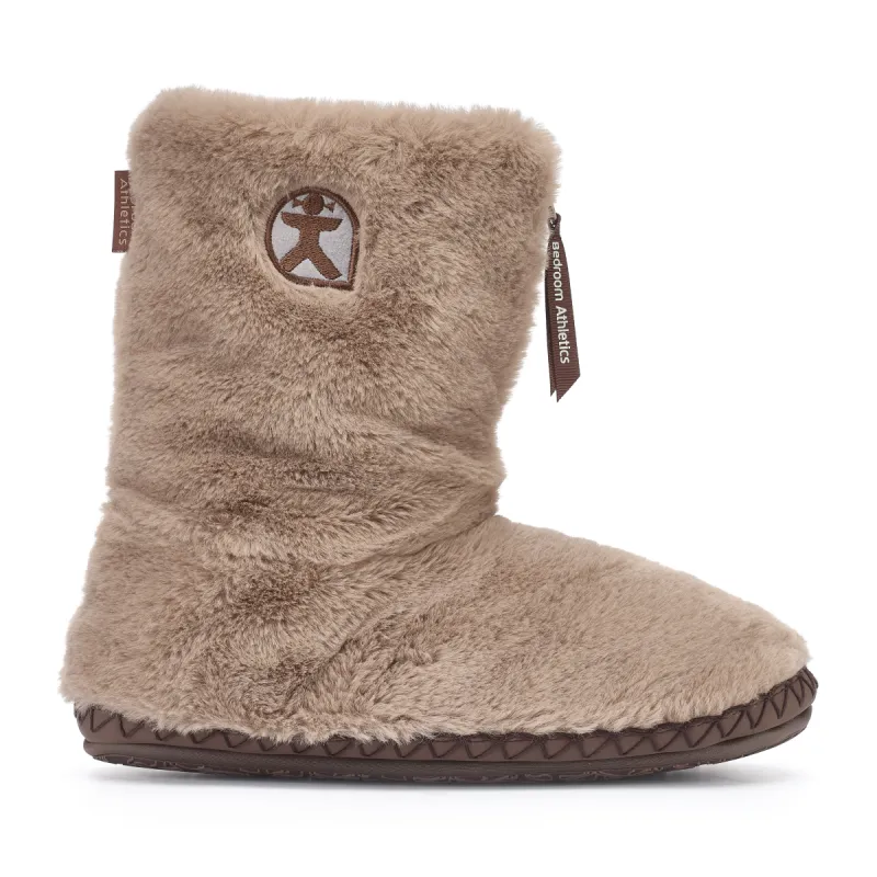 Bedroom Athletics MONROE Womens Slipper Boots Taupe / Deep Taupe sold by House of Slippers
