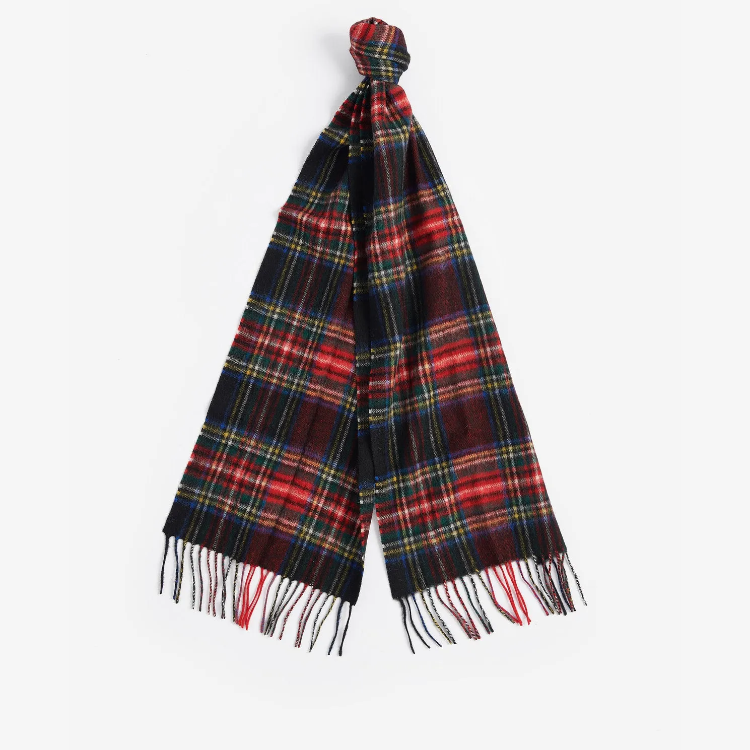 Barbour NEW CHECK Unisex Adults Tartan Scarf Black Stewart sold by House of Slippers product image thumbnail 2