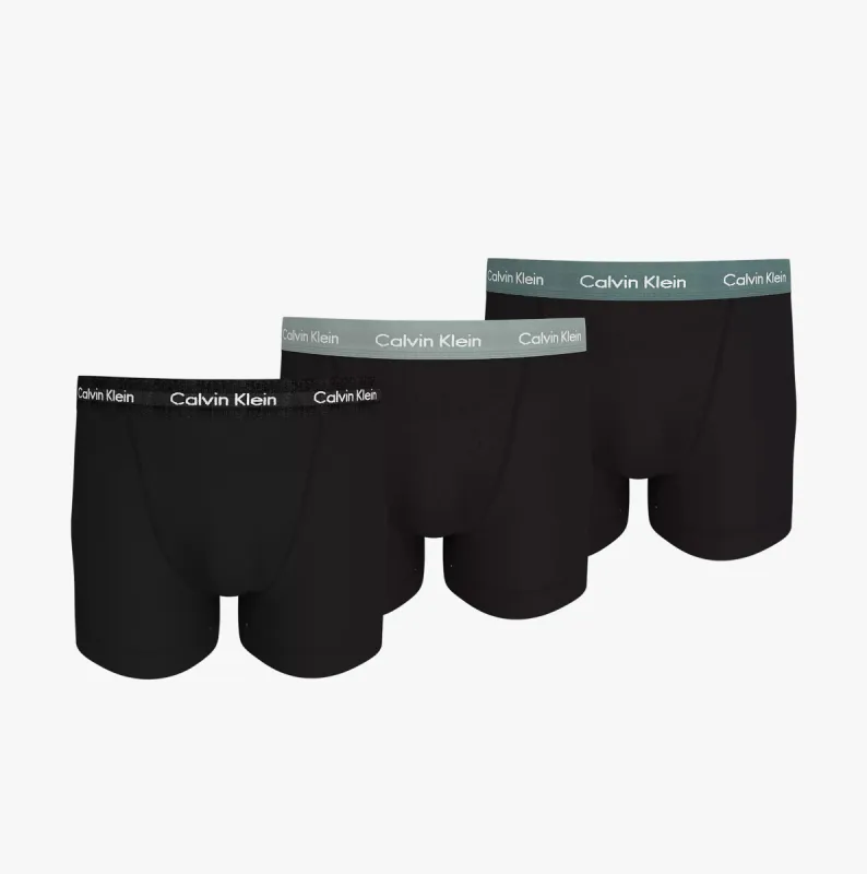 COTTON STRETCH Mens 3 Pack Trunks Multicoloured sold by House of Slippers