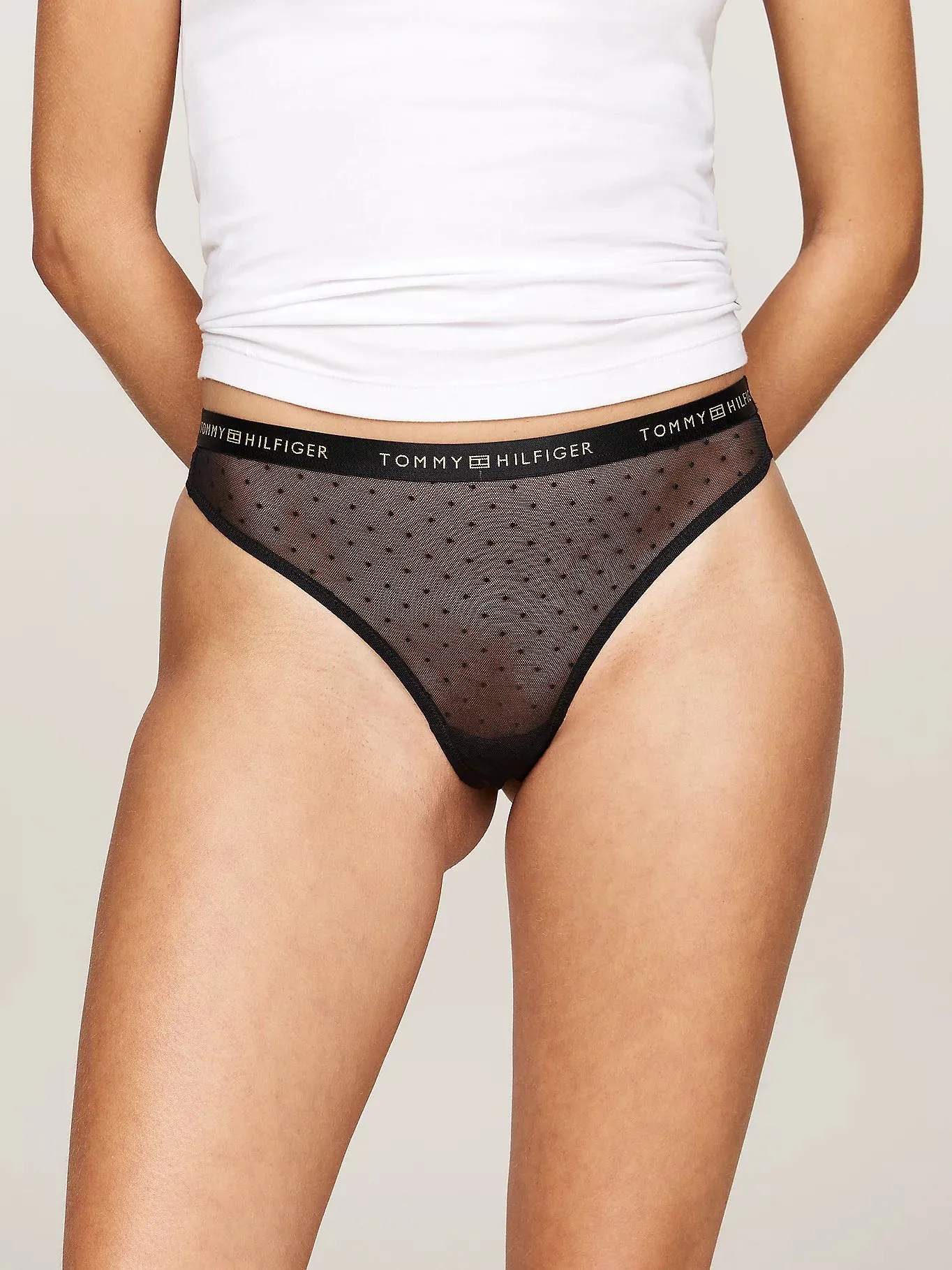 Tommy Hilfiger GIFT UNDERWEAR Womens 3 Pack Thongs Multicoloured sold by House of Slippers product image thumbnail 2