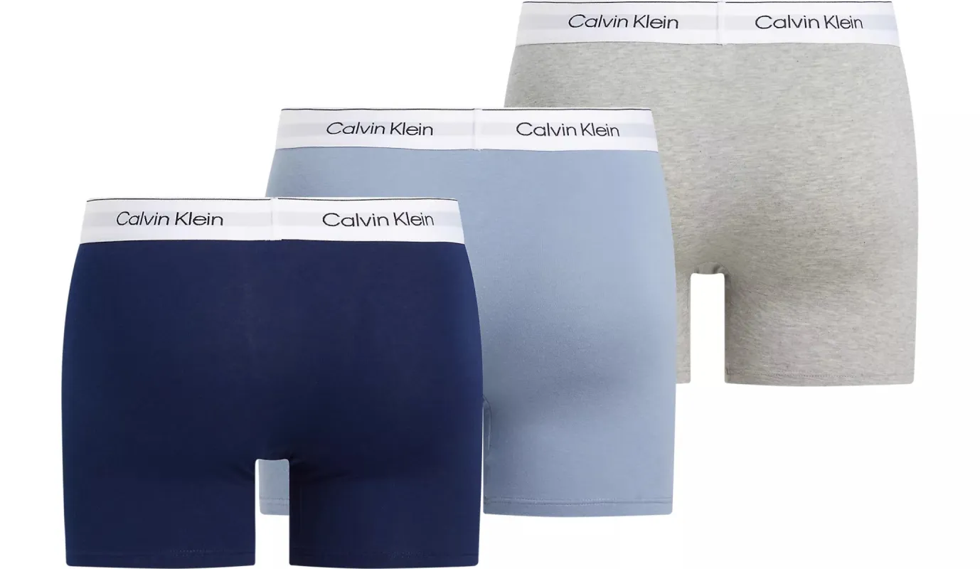 MODERN COTTON STRETCH Mens 3 Pack Boxer Briefs Multicoloured sold by House of Slippers