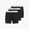 Calvin Klein MODERN COTTON STRETCH Mens 3 Pack Boxer Briefs Black/White sold by House of Slippers