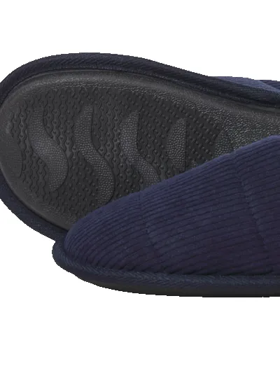 Jack & Jones CORDIE Mens Mule Slippers Navy Blazer sold by House of Slippers product image thumbnail 4