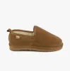 Totes Isotoner REAL SUEDE FULL BACK Mens Full Back Slippers Tan sold by House of Slippers