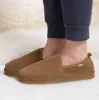 Totes Isotoner REAL SUEDE FULL BACK Mens Full Back Slippers Tan sold by House of Slippers