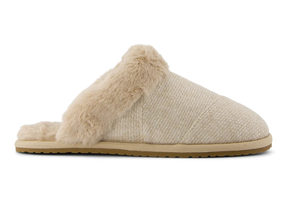 TOMS VALERIE Womens Slippers Natural sold by House of Slippers