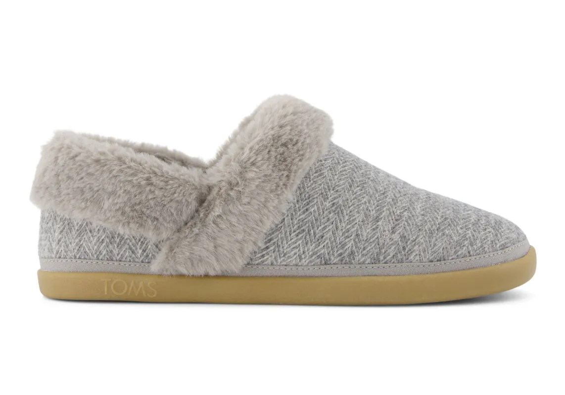 TOMS OSLO Womens Slippers Grey sold by House of Slippers