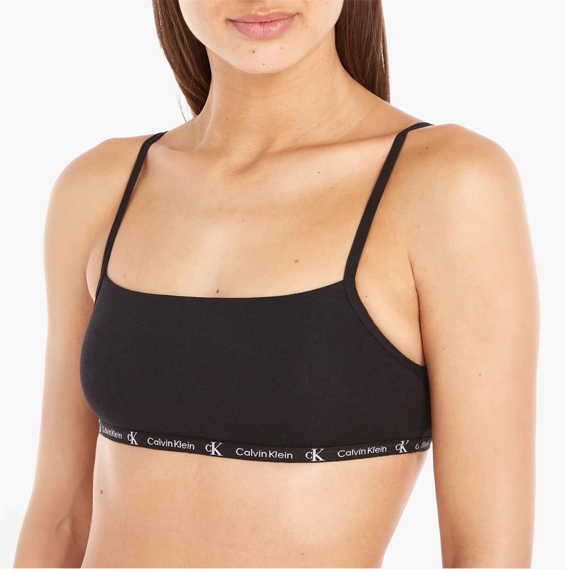 Calvin Klein 1996 COTTON 2 Pack Unlined Bralette Womens Black/Tiger Print sold by House of Slippers product image thumbnail 3