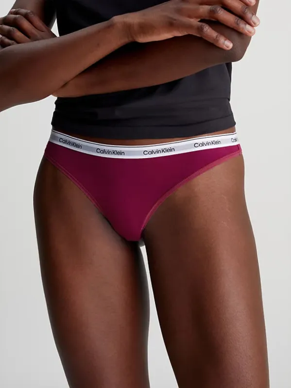 ICON LOGO 3 Pack Thong Womens Purple Potion/Subdued/Black sold by House of Slippers