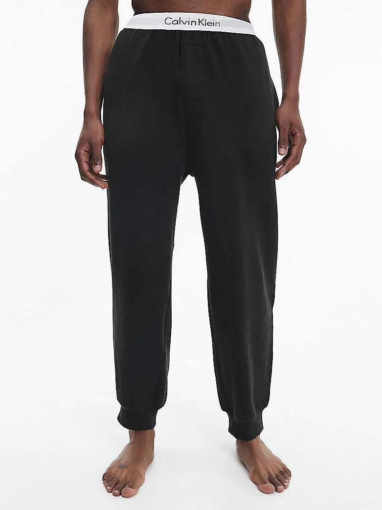 MODERN COTTON LOUNGE Joggers Mens Black sold by House of Slippers product image thumbnail 2