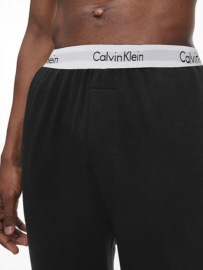 MODERN COTTON LOUNGE Joggers Mens Black sold by House of Slippers product image thumbnail 4