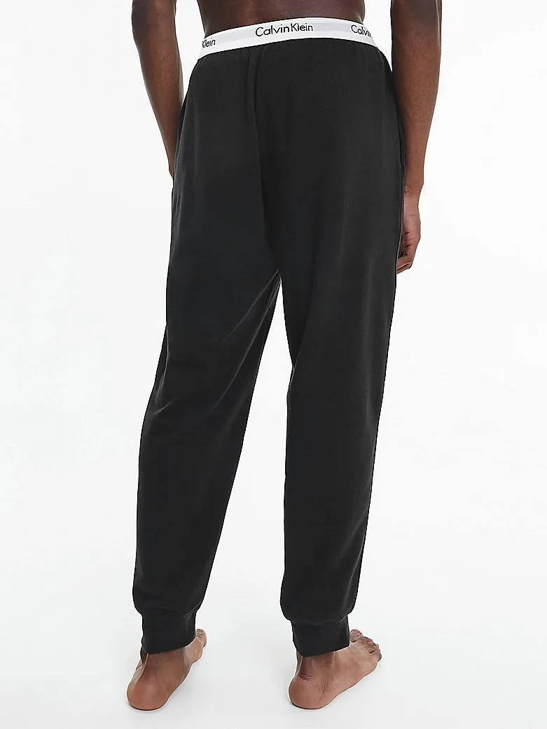 MODERN COTTON LOUNGE Joggers Mens Black sold by House of Slippers product image thumbnail 3