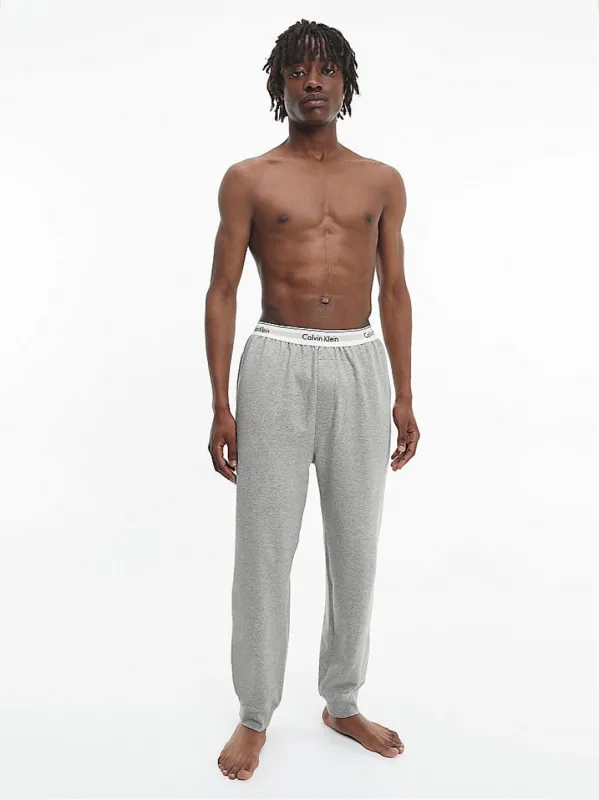 MODERN COTTON LOUNGE Joggers Mens Grey Heather sold by House of Slippers