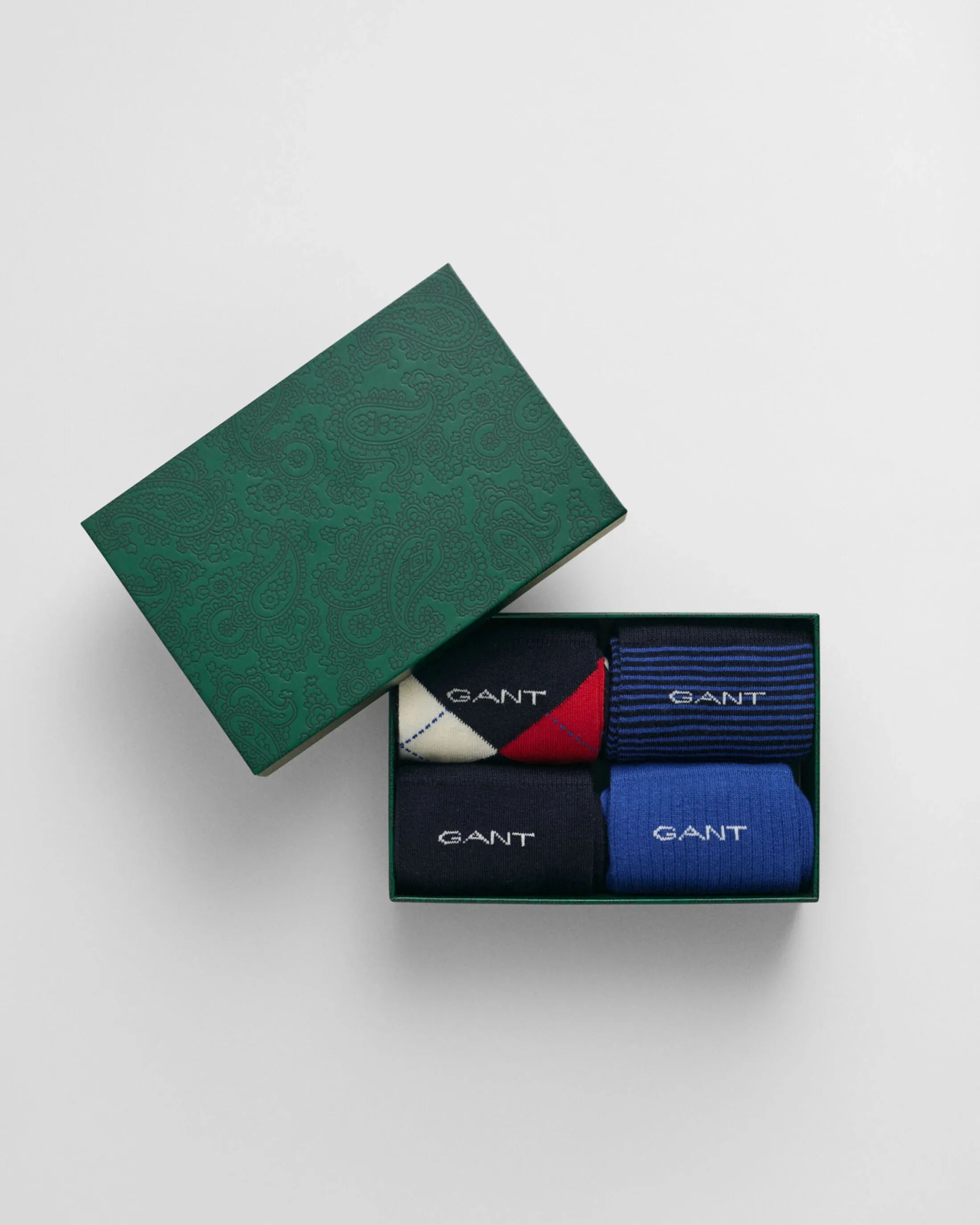 GANT ARGYLE STRIPE Mens 4-Pack Socks Marine sold by House of Slippers product image thumbnail 2