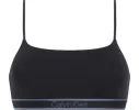Calvin Klein TONAL LOGO COTTON Womens Bralette Black sold by House of Slippers