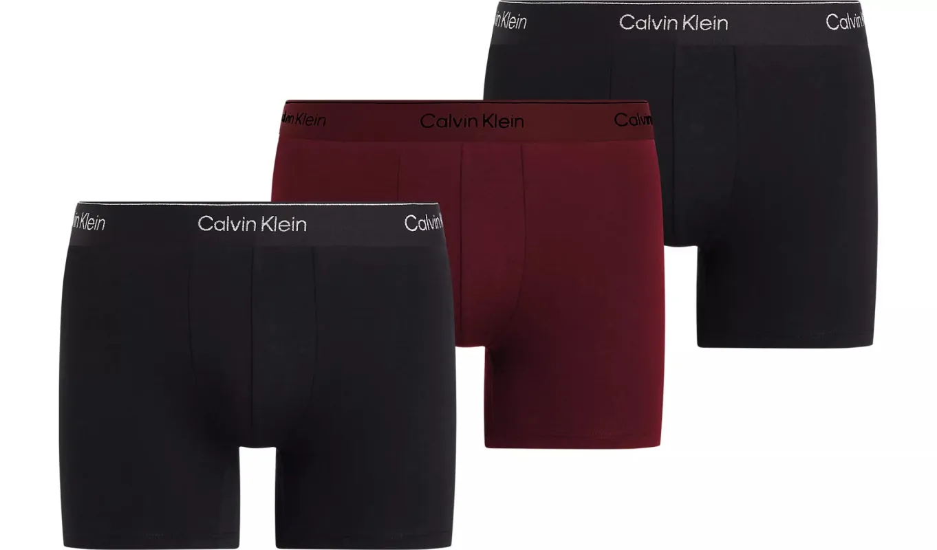 Calvin Klein MC HOLIDAY FASHION Mens 3 Pack Boxer Briefs Multicoloured sold by House of Slippers