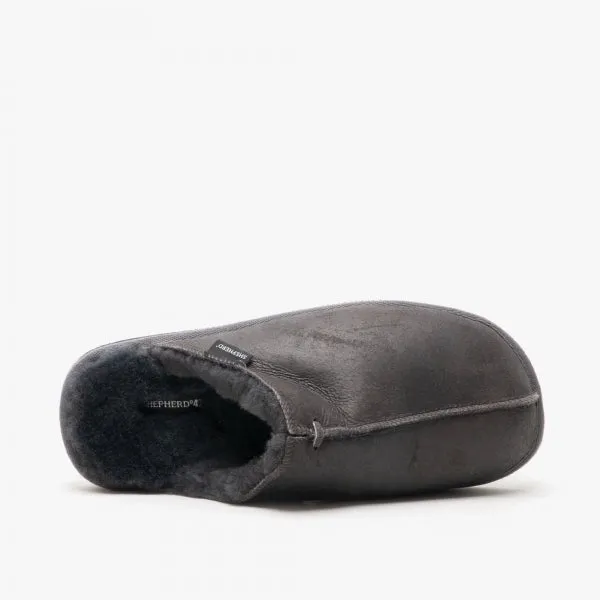 Shepherd HUGO Mens Sheepskin Mules Antique/Asphalt sold by House of Slippers product image thumbnail 3