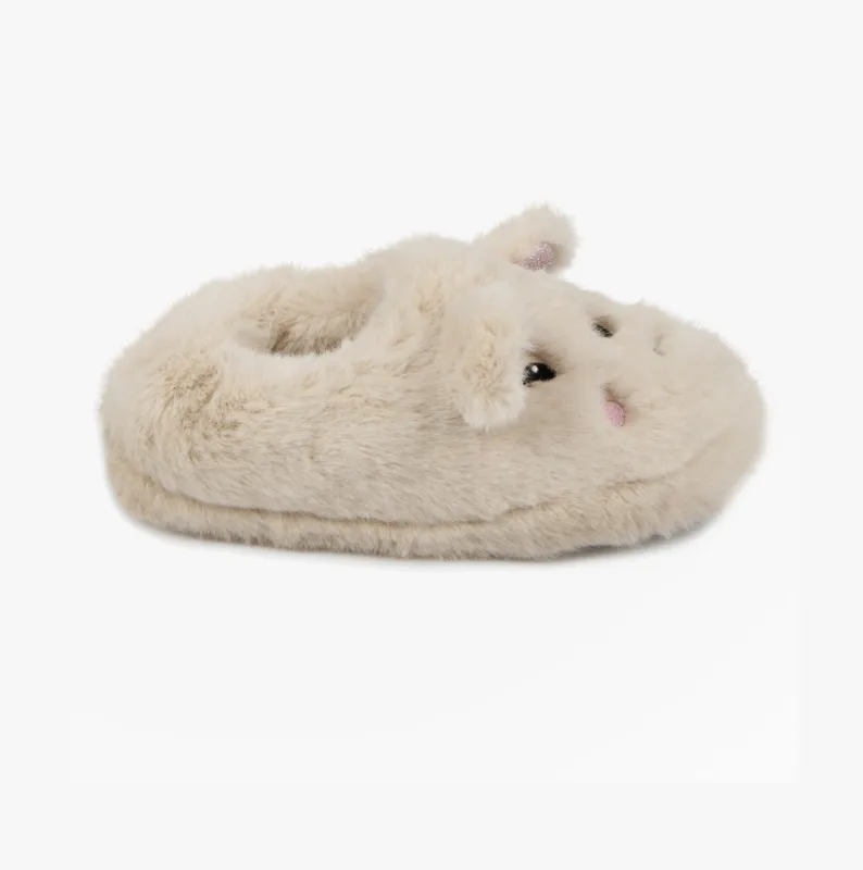 NOVELTY Full Back Slippers Womens Cream sold by House of Slippers