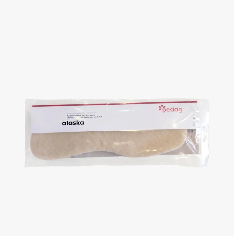 Pedag ALASKA Lambswool Winter Insoles Beige sold by House of Slippers