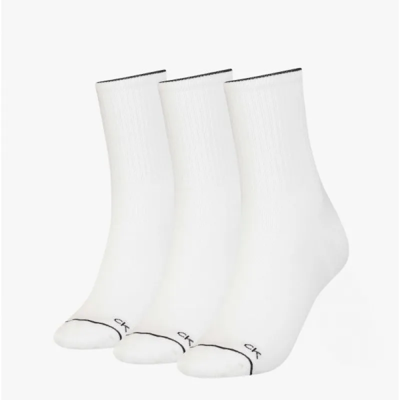 3 Pack Womens Crew Trainer Socks White sold by House of Slippers