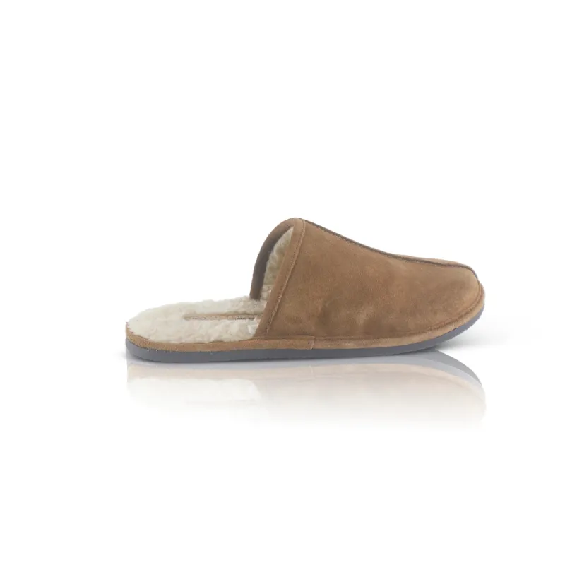 Silver Street London SMITHFIELD Mens Slippers Tan sold by House of Slippers