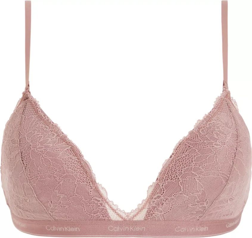 Calvin Klein MODERN LACE Womens Triangle Bra Red Grape sold by House of Slippers
