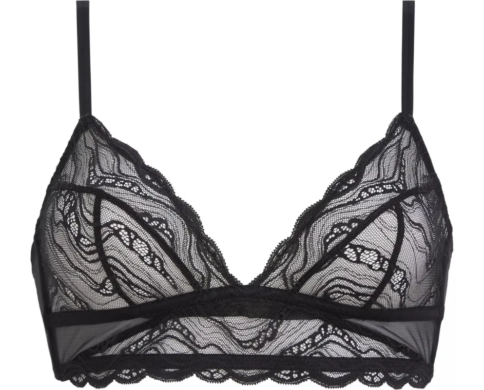 Calvin Klein CK INSTINCT Womens Triangle Bra Black sold by House of Slippers