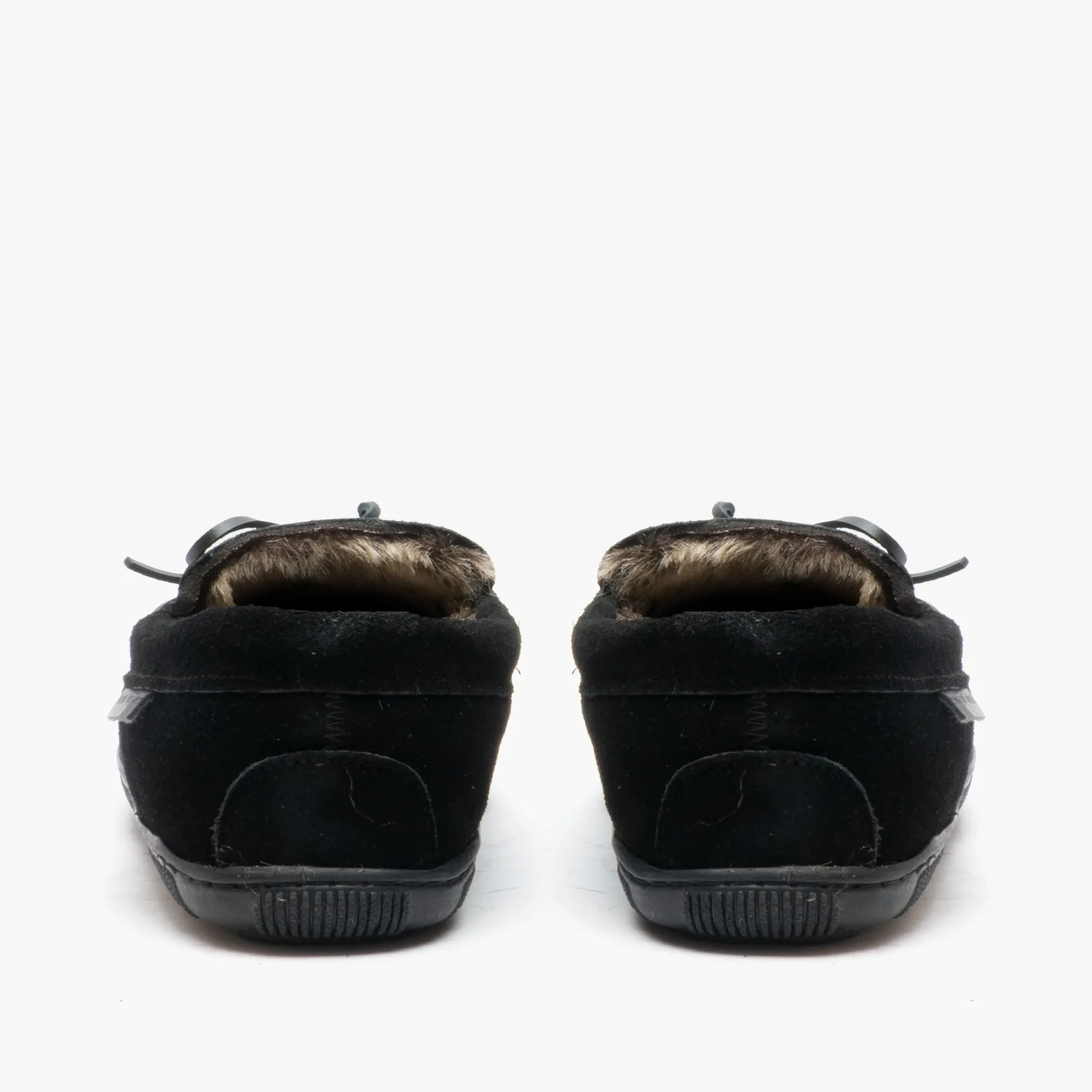 Hush Puppies ACE Mens Suede Moccasin Slippers Black sold by House of Slippers product image thumbnail 5