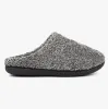 NOAH Mens Plush Velour Mule Slippers Grey sold by House of Slippers