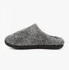 NOAH Mens Plush Velour Mule Slippers Grey sold by House of Slippers