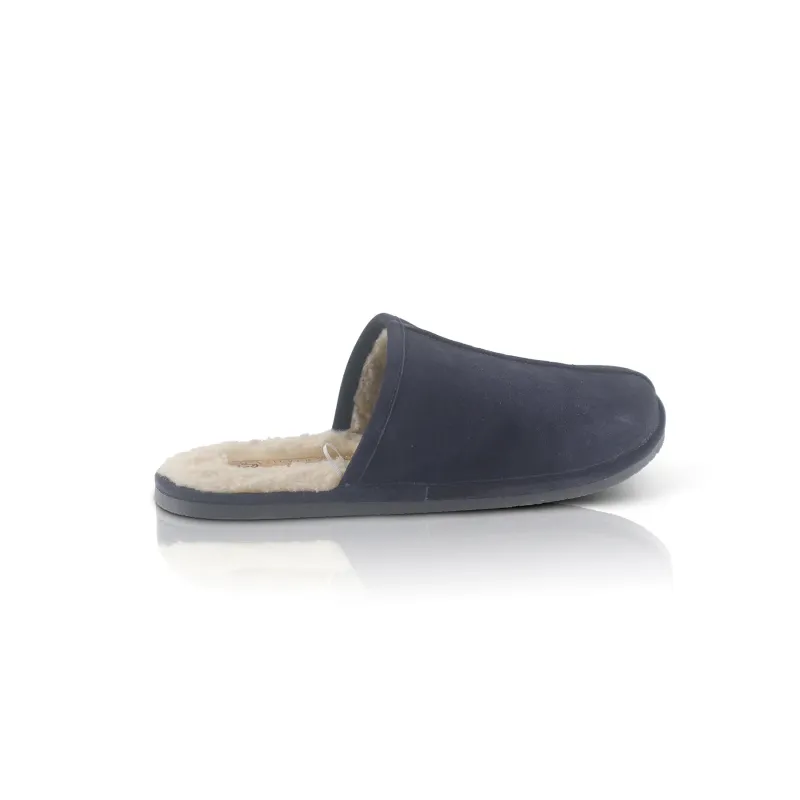 Silver Street London SMITHFIELD Mens Slippers Navy sold by House of Slippers