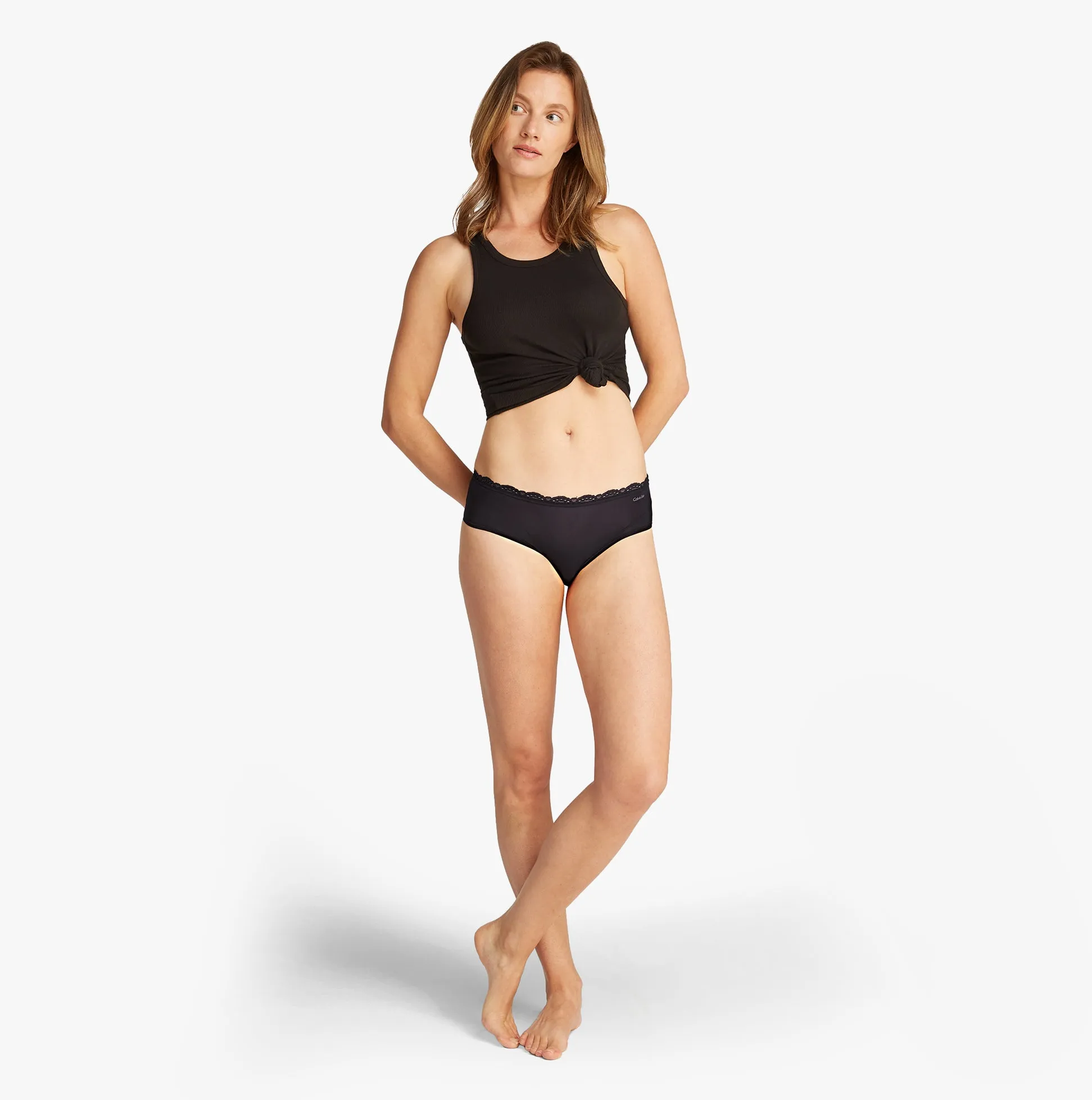 Calvin Klein MICRO STRETCH 3 Pack Womens Hipster Briefs Black sold by House of Slippers product image thumbnail 2