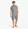 Tommy Hilfiger TH ORIGINAL Mens Jersey Pyjama Set Mini Stripes Blue sold by House of Slippers