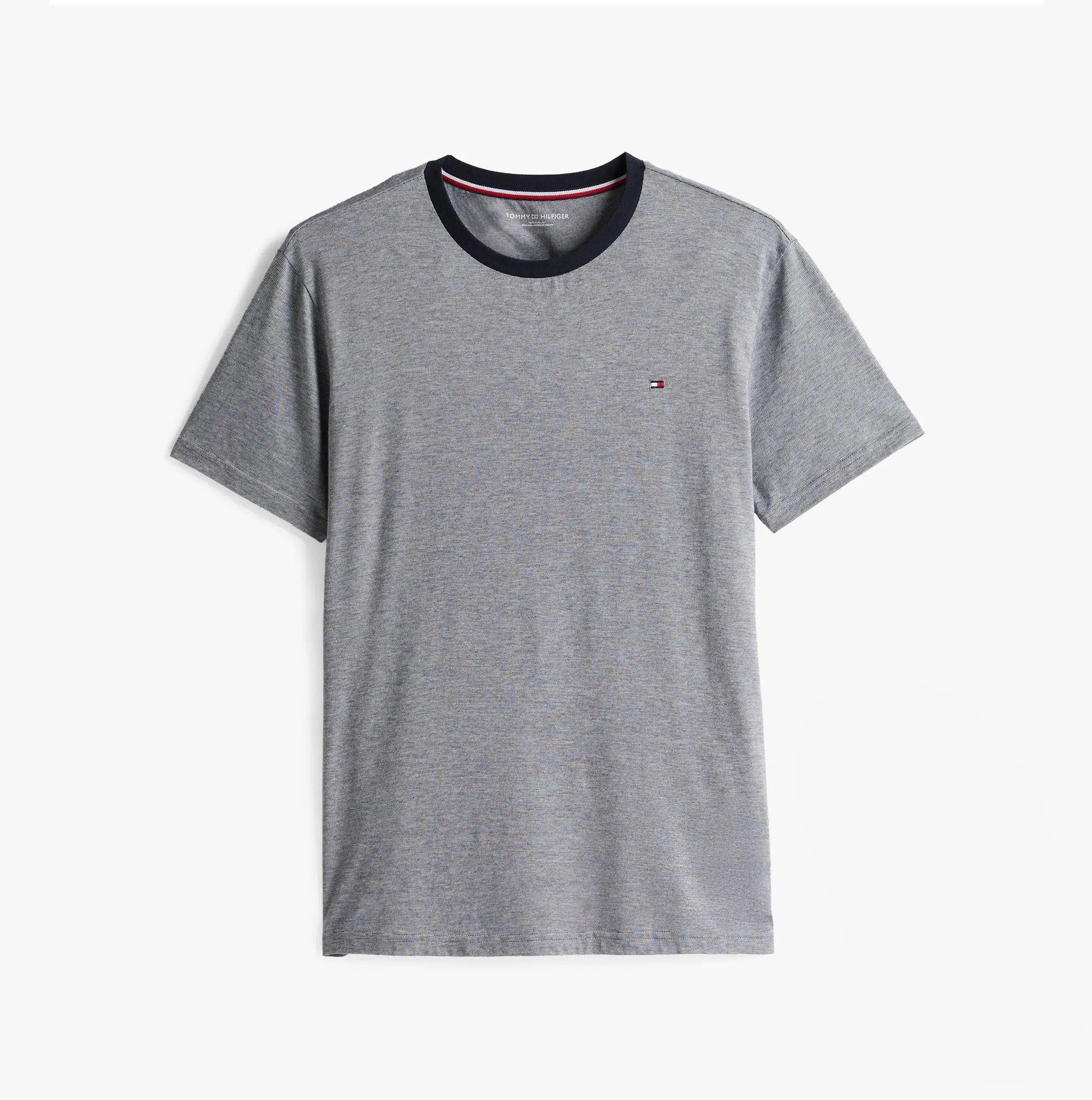 Tommy Hilfiger TH ORIGINAL Mens Jersey Pyjama Set Mini Stripes Blue sold by House of Slippers product image thumbnail 5