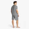 Tommy Hilfiger TH ORIGINAL Mens Jersey Pyjama Set Mini Stripes Blue sold by House of Slippers