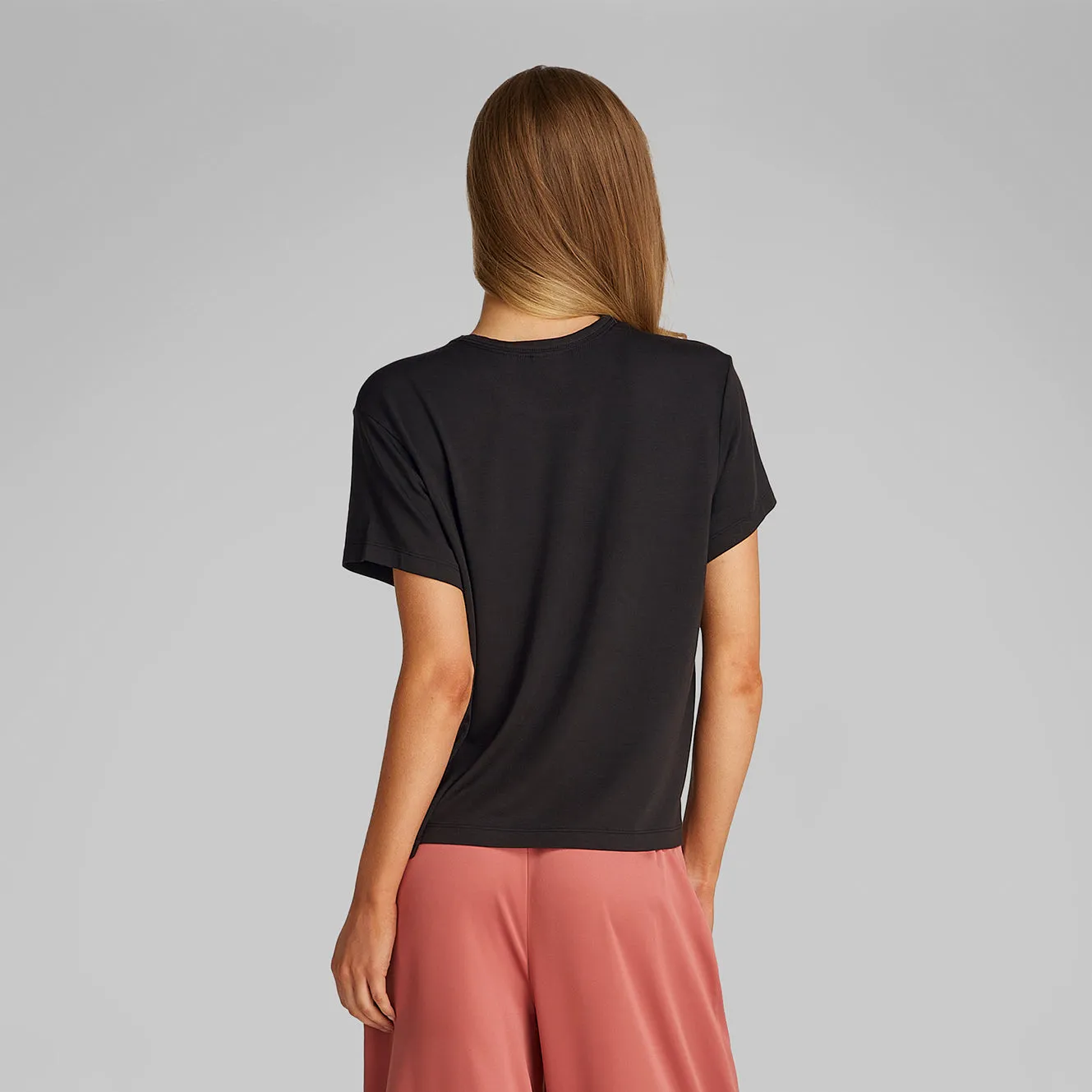 Calvin Klein ULTRA SOFT MODAL Womens Lounge T-Shirt Black sold by House of Slippers product image thumbnail 4