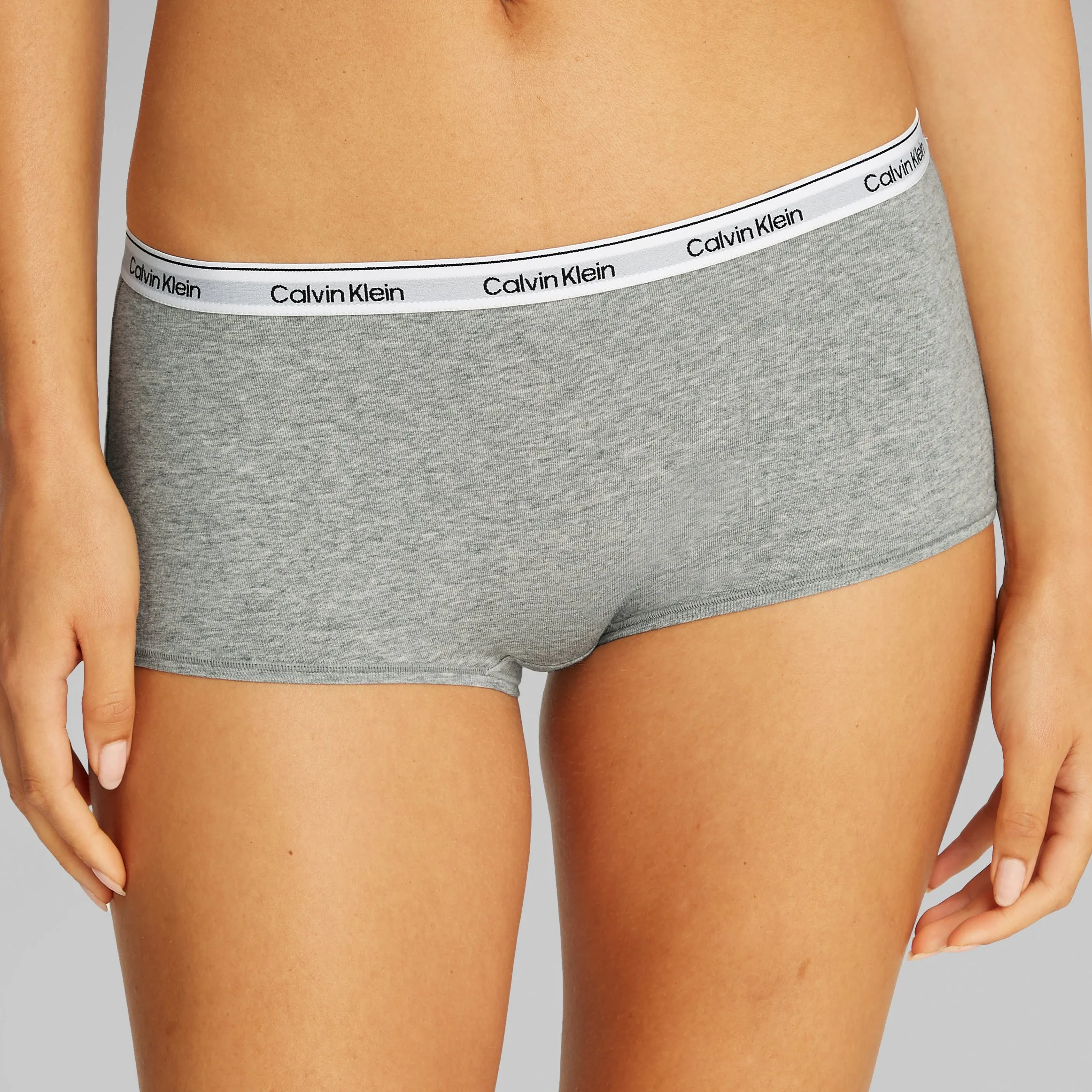 Calvin Klein ICON LOGO 3 Pack Womens Hipster Panties Black/White/Grey Heather sold by House of Slippers product image thumbnail 2