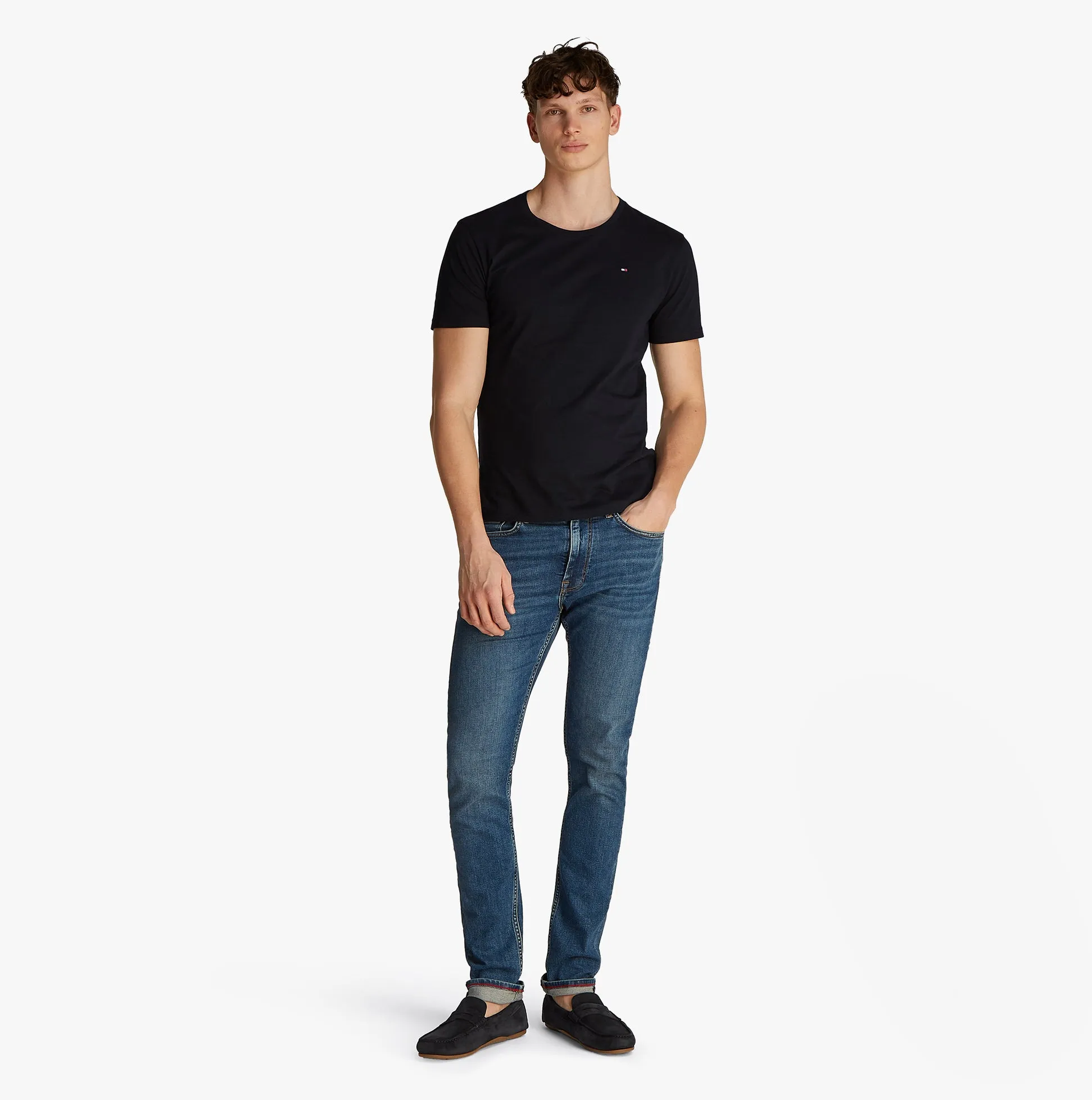 Tommy Hilfiger PURE COTTON Mens 3 Pack T-Shirts Black sold by House of Slippers product image thumbnail 4