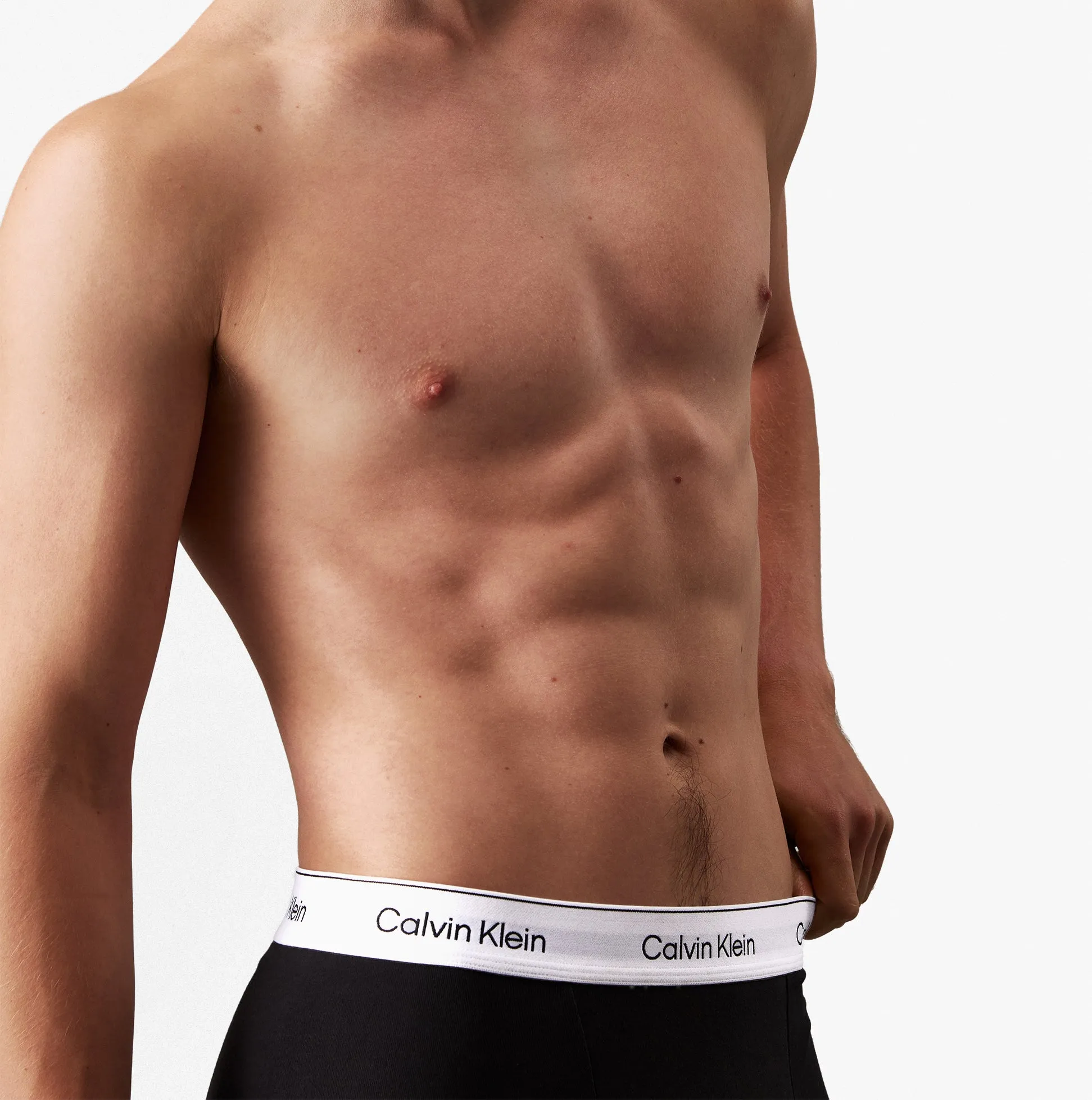Calvin Klein ICON COTTON STRETCH 3 Pack Mens Dart Trunks Multicoloured sold by House of Slippers product image thumbnail 5