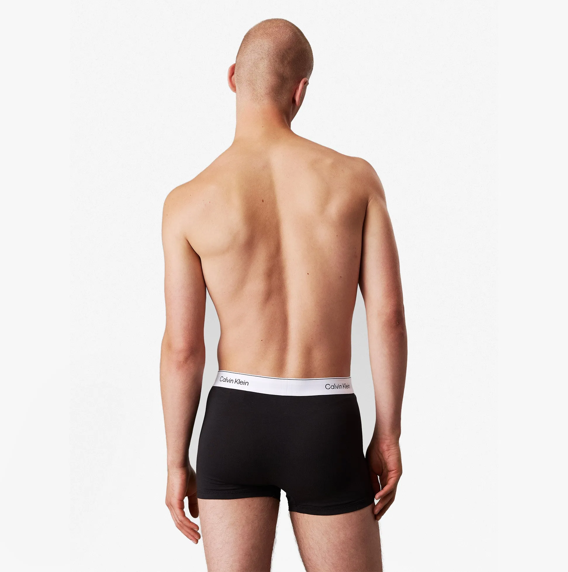 Calvin Klein ICON COTTON STRETCH 3 Pack Mens Dart Trunks Multicoloured sold by House of Slippers product image thumbnail 4