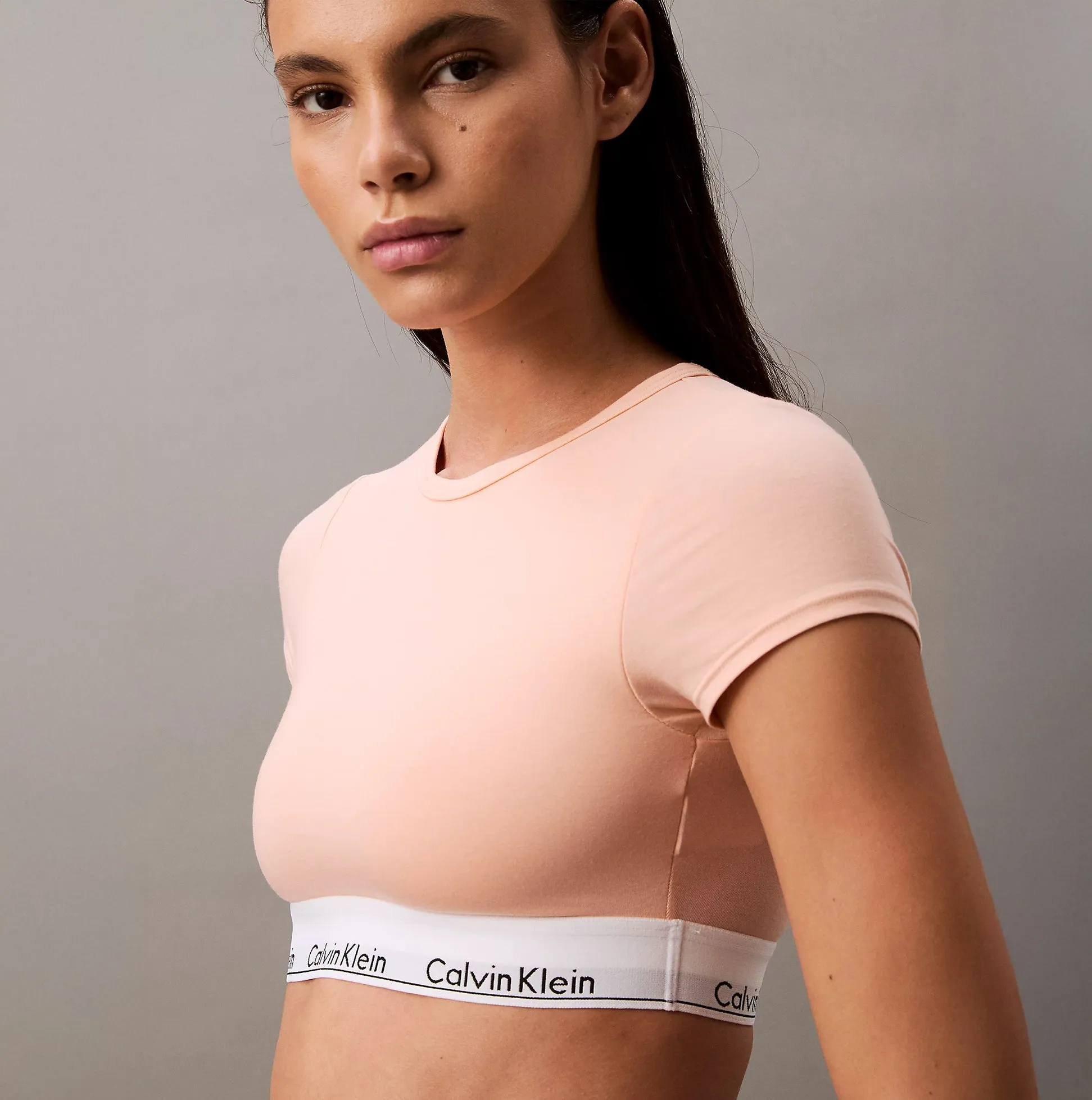 Calvin Klein ICON COTTON Womens T-Shirt Bralette Melon Frenzy sold by House of Slippers product image thumbnail 3