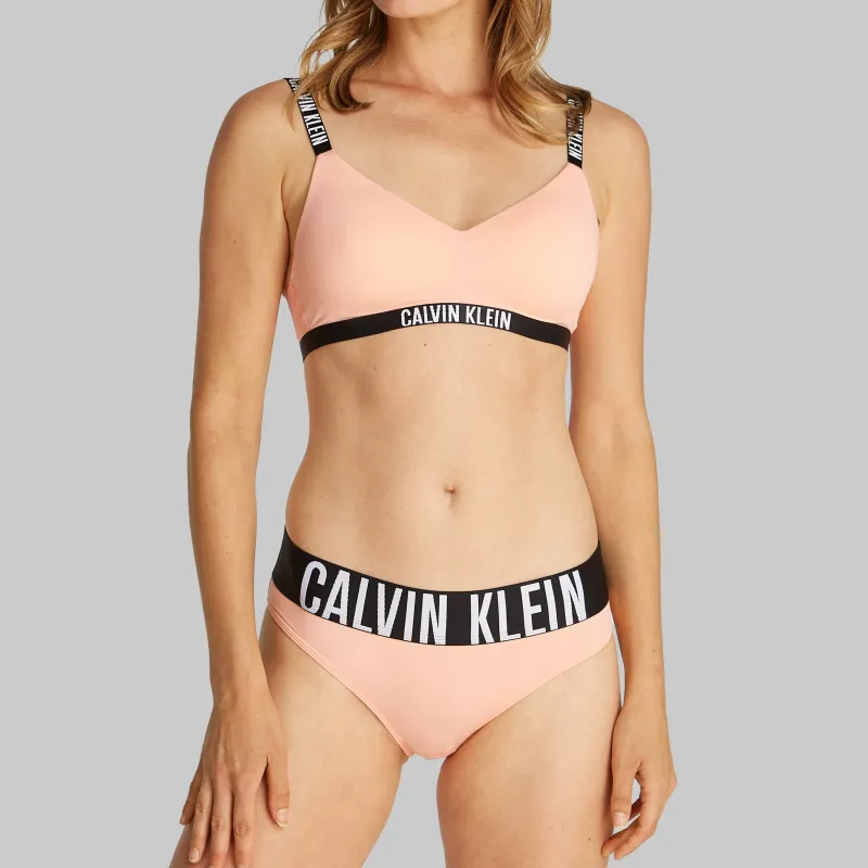 Calvin Klein INTENSE POWER Womens Bikini Briefs Papaya Punch sold by House of Slippers
