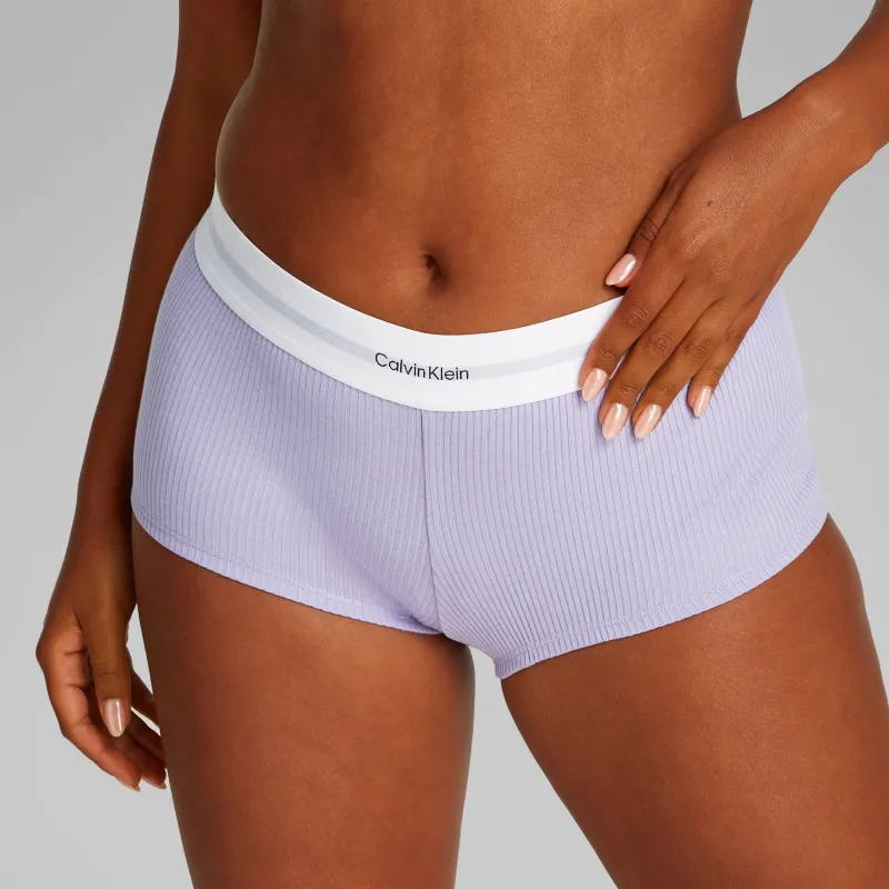 Calvin Klein COTTON MODAL RIB Hipster Panty Womens Shorts Lilac Quartz sold by House of Slippers