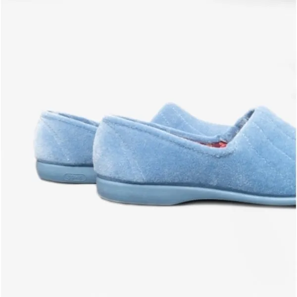 GBS AUDREY Slip On Womens Slippers Blue sold by House of Slippers product image thumbnail 5