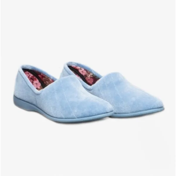 GBS AUDREY Slip On Womens Slippers Blue sold by House of Slippers product image thumbnail 2