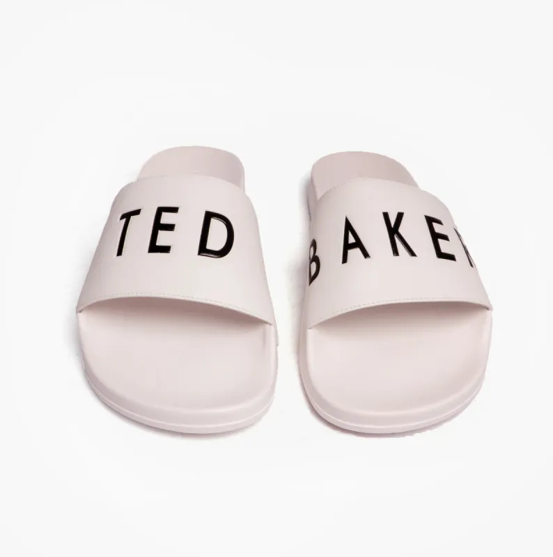AULY Mens Pool Slide Sandal White made by Ted Baker