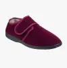Fleet & Foster SAM Mens Velour Full Slippers Red sold by House of Slippers